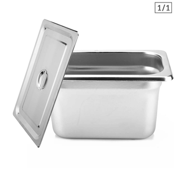 Gastronorm GN Pan Full Size 1/1 GN Pan 20cm Deep Stainless Steel Tray With Lid image