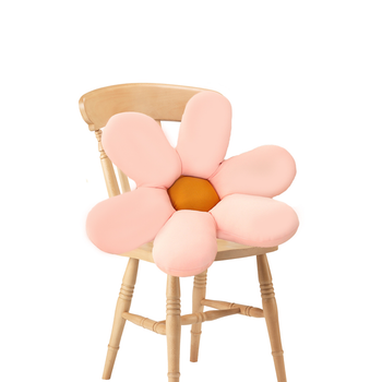Pink Daisy Flower Shape Cushion Soft Leaning Bedside Pad Floor Plush Pillow Home Decor image