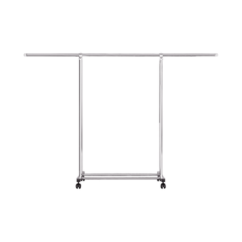 200cm Stainless Steel Floor-Standing Clothes Rack - Durable and Space-Saving Laundry Organizer image
