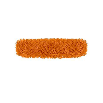 60x12 Orange Microfiber Flat Mop Floor Cleaning Pads Rotating Dust Remover image