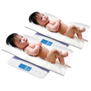 2X 100kg Digital Baby Scales Electronic LCD Display Paediatric Infant Weight Monitor image