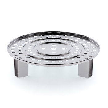 28cm Stainless Steel Steamer Insert Stock Pot Steaming Rack Stockpot Tray image
