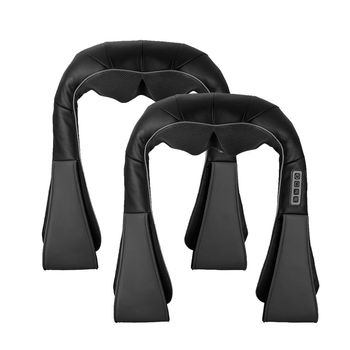 2X Electric Kneading Back Neck Shoulder Massage Arm Body Massager Black image