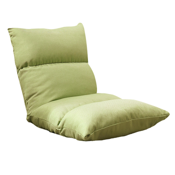 Lounge Floor Recliner Adjustable Lazy Sofa Bed Folding Game Chair Yellow Green image