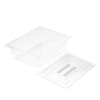100mm Clear Gastronorm GN Pan 1/2 Food Tray Storage with Lid image