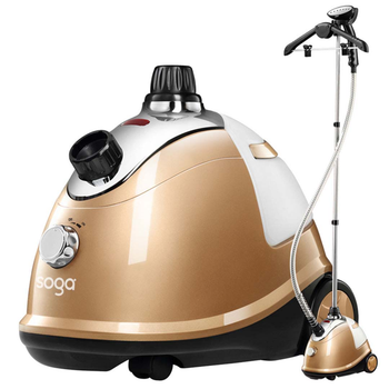 Garment Steamer Portable Cleaner Steam Iron Gold image
