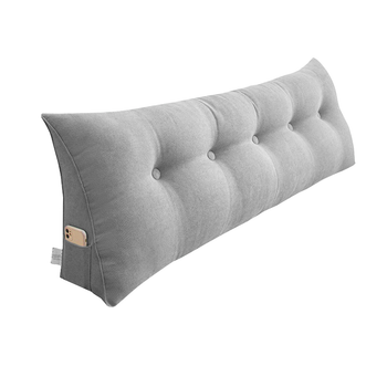 100cm Silver Triangular Wedge Bed Pillow Headboard Backrest Bedside Tatami Cushion Home Decor image