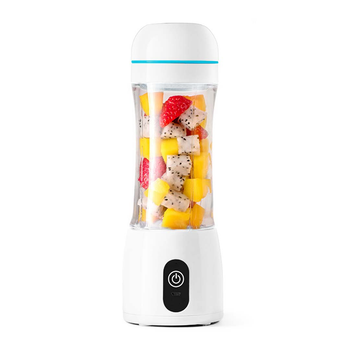 380ml Portable Mini USB Rechargeable Handheld Fruit Mixer Juicer White image