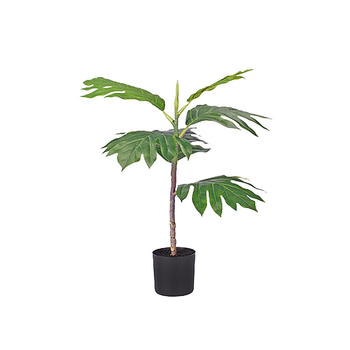 60cm Artificial Natural Green Split-Leaf Philodendron Tree Fake Tropical Indoor Plant Home Office Decor image