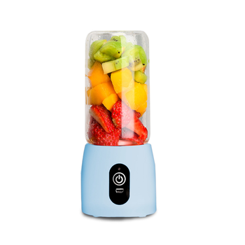 Portable Mini USB Rechargeable Handheld Juice Extractor Fruit Mixer Juicer Blue image
