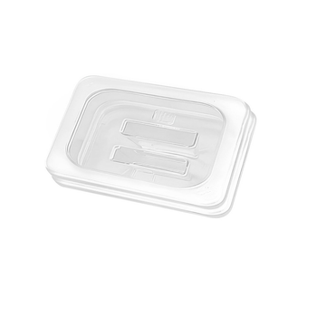 Clear Gastronorm 1/6 GN Lid Food Tray Top Cover Bundle of 2 image
