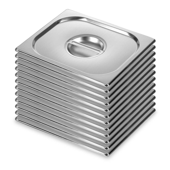 12X Gastronorm GN Pan Lid Full Size 1/2 Stainless Steel Tray Top Cover image