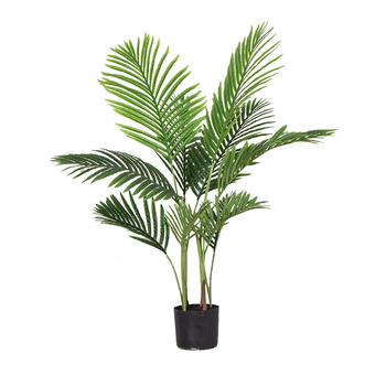 145cm Green Artificial Indoor Swallowtail Sunflower Tree Fake Plant Simulation Decorative image