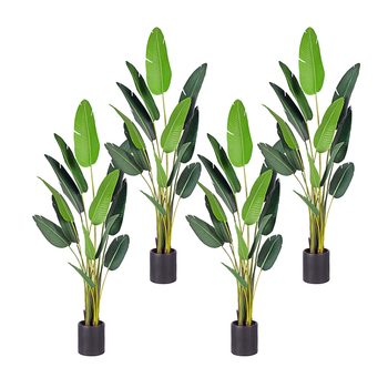 4X 220cm Artificial Giant Green Birds of Paradise Tree Fake Tropical Indoor Plant Home Office Decor image