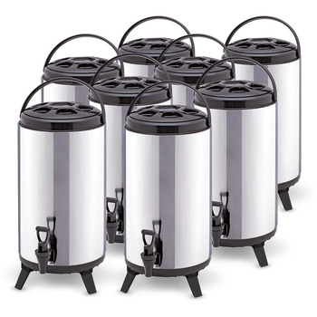 8X 12L Portable Insulated Cold/Heat Coffee Tea Beer Barrel Brew Pot With Dispenser image