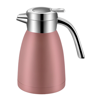 1.8L Stainless Steel Kettle Insulated Vacuum Flask Water Coffee Jug Thermal Pink image