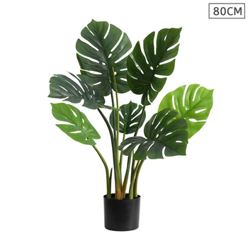 80cm Artificial Indoor Potted Turtle Back Fake Decoration Tree Flower Pot Plant image