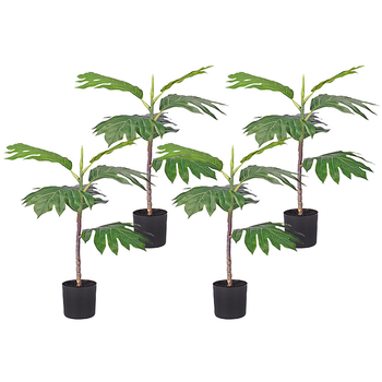 4X 60cm Artificial Natural Green Split-Leaf Philodendron Tree Fake Tropical Indoor Plant Home Office Decor image