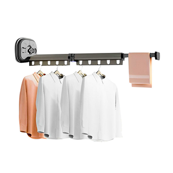 93.2cm Wall-Mounted Clothing Dry Rack Retractable Space-Saving Foldable Hanger image