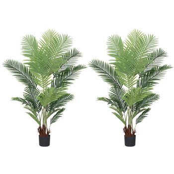 2X 165cm Artificial Swallowtail Sunflower Fake Decoration Tree Flower Pot Plant image