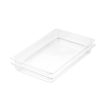 65mm Clear Gastronorm GN Pan 1/1 Food Tray Storage Bundle of 2 image
