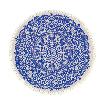 120cm Mandala Round Tapestry Indian Area Rug for Living Room Lounge, Anti-slip Doormat, Home Decor image