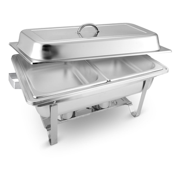 4.5L Dual Tray Stainless Steel Chafing Food Warmer Catering Dish image