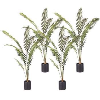4X 180cm Artificial Green Rogue Hares Foot Fern Tree Fake Tropical Indoor Plant Home Office Decor image