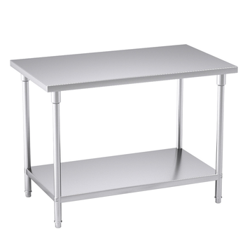120*70*85cm Commercial Catering Kitchen Stainless Steel Prep Work Bench image