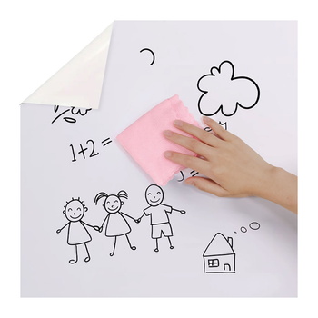 90cmx500cm Clear Dry Erase Adhesive Whiteboard Wall Surface Peel Sticker Sheet image