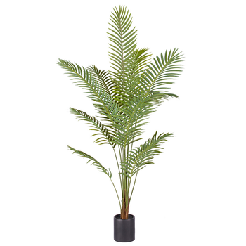 210cm Green Artificial Indoor Rogue Areca Palm Tree Fake Tropical Plant Home Office Decor image