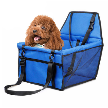 Waterproof Pet Booster Car Seat Breathable Mesh Safety Travel Portable Dog Carrier Bag image