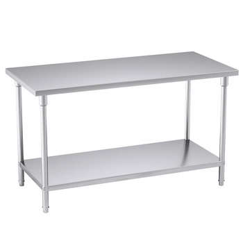 150*70*85cm Commercial Catering Kitchen Stainless Steel Prep Work Bench image