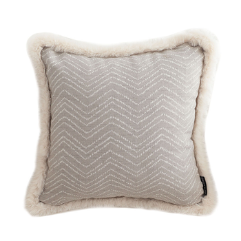 45cm Wabi-sabi Herringbone Square Throw Pillow image