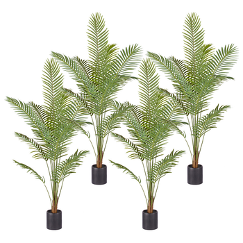 4X 210cm Green Artificial Indoor Rogue Areca Palm Tree Fake Tropical Plant Home Office Decor image