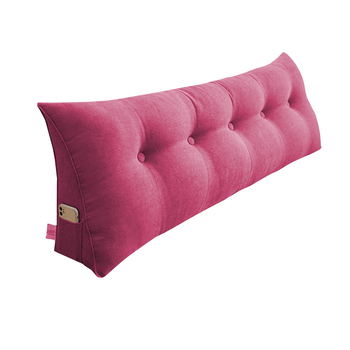 120cm Pink Triangular Wedge Bed Pillow Headboard Backrest Bedside Tatami Cushion Home Decor image