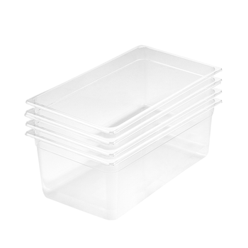 200mm Clear Gastronorm GN Pan 1/1 Food Tray Storage Bundle of 4 image
