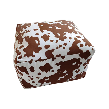 55x35cm Squared Soft Pouffe Seat Cushion Elegant Home Accent D?cor Stylish Footstool image