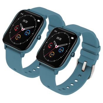 2X Waterproof Fitness Smart Wrist Watch Heart Rate Monitor Tracker P8 Blue image