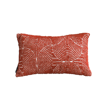 30cm Cinnabar Pillow Perfect Burnt Indoor/Outdoor Corded Throw Orange Set Lumbar Throw Pillow image