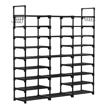 21-Shelf Tier Shoe Storage Shelf Space-Saving Caddy Rack Organiser with Handle image