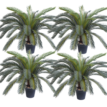 4X 155cm Artificial Indoor Cycas Revoluta Cycad Sago Palm Fake Decoration Tree Pot Plant image