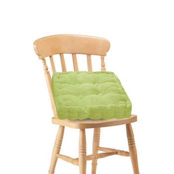 Green Square Cushion Soft Leaning Plush Backrest Throw Seat Pillow Home Office Sofa Decor image