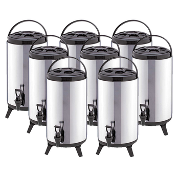 8X 14L Portable Insulated Cold/Heat Coffee Tea Beer Barrel Brew Pot With Dispenser image