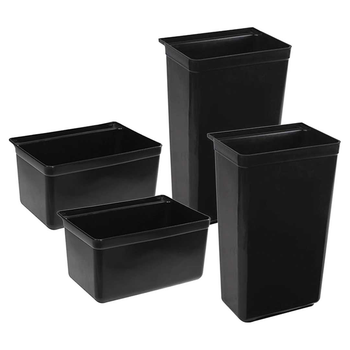 2X Food Trolley Large & Small Utility Cart Waste Storage Bin image