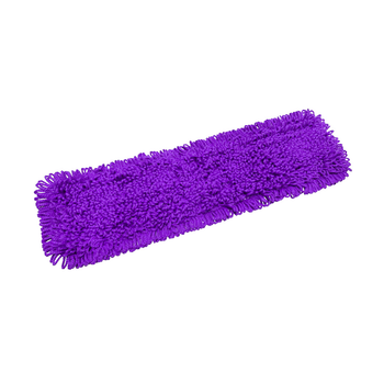 90x22 Purple Microfiber Flat Mop Floor Cleaning Pads Rotating Dust Remover image