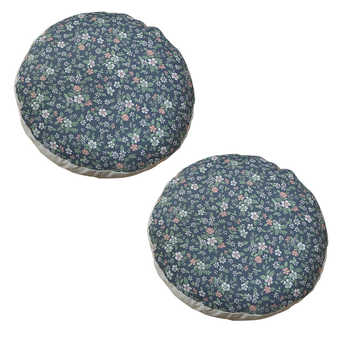 2X 45cm Blue Premium Polyester Cotton Cushion with EPP Particle Insert for Enhanced Comfort image
