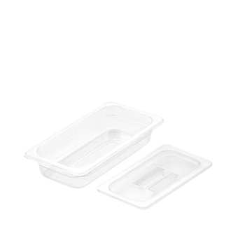 65mm Clear Gastronorm GN Pan 1/3 Food Tray Storage with Lid image