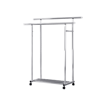 120cm Stainless Steel Floor-Standing Clothes Rack - Durable and Space-Saving Laundry Organizer image