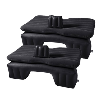 2X Inflatable Car Mattress Portable Travel Camping Air Bed Rest Sleeping Bed Black image